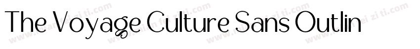 The Voyage Culture Sans Outline字体转换